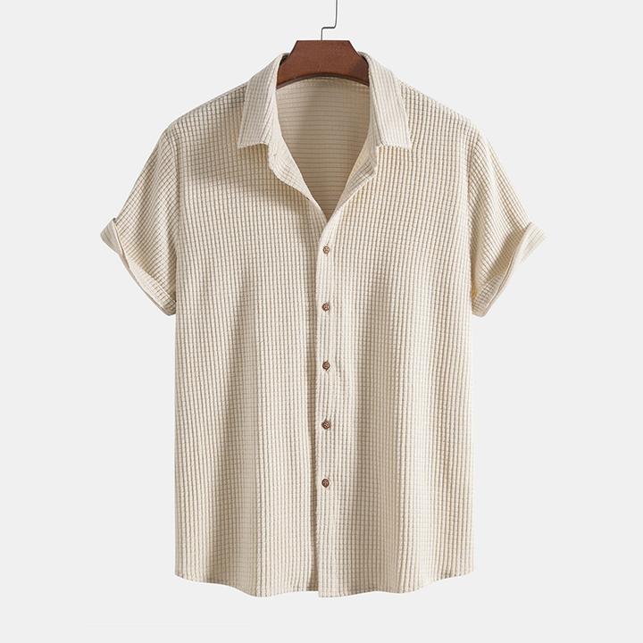 Sommerliche Herren-Loungeset mit Wabenstruktur – Lenn