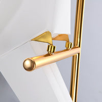 Goldene Origami-Vogel-Tischlampe, modernes Design, Metallbasis, stilvolle Beleuchtung.