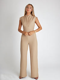 Luftiger Damen Jumpsuit mit Weiten Beinen und V-Ausschnitt – Maribel