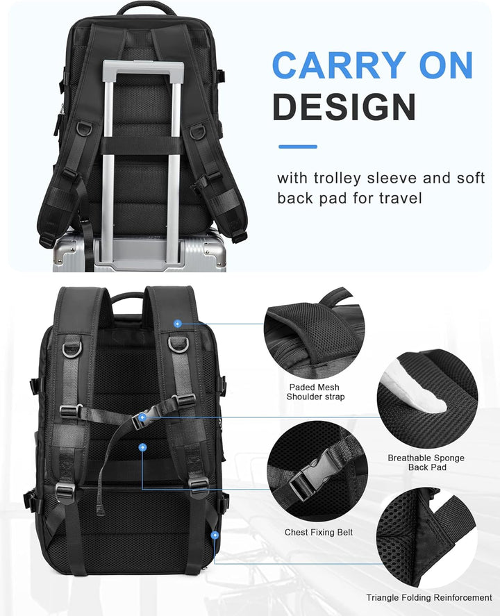 Mehrfach unterteilte Laptop-Tragetasche mit verstellbarem Schulterriemen
