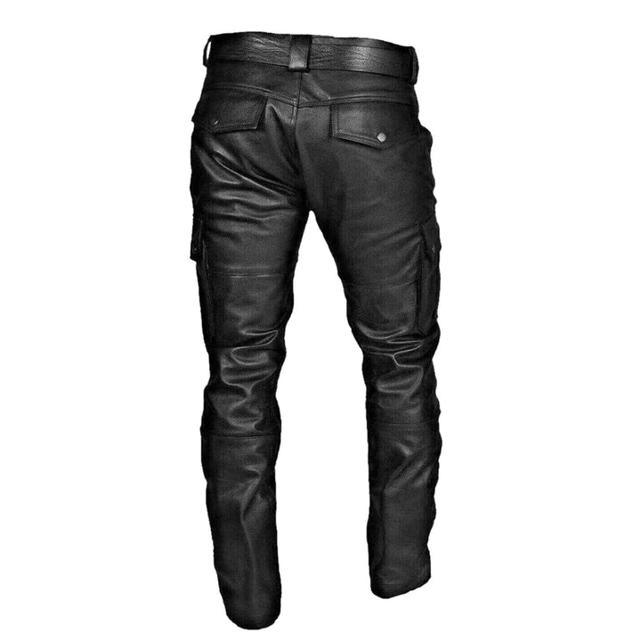 Herren Lederhose im Biker-Stil – RoadVance