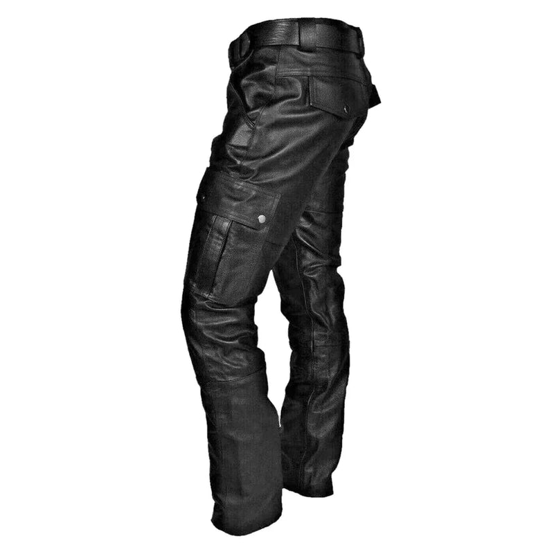 Herren Lederhose im Biker-Stil – RoadVance
