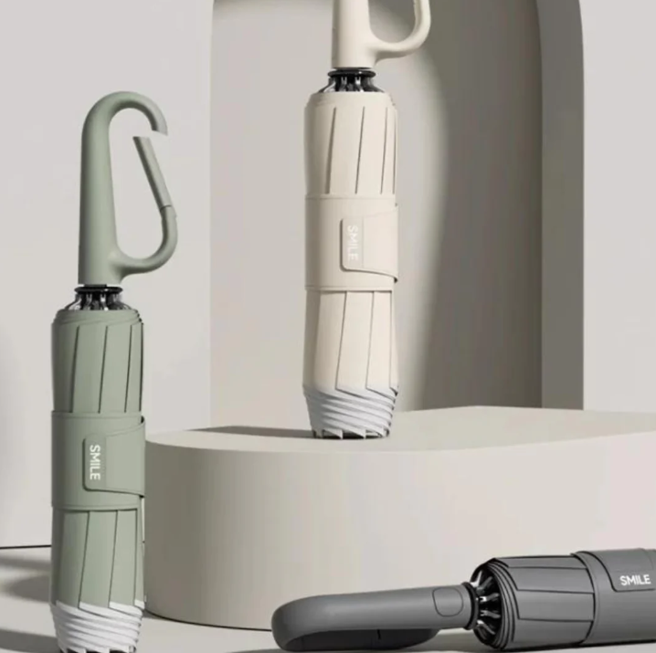 Reflektierender Sturmregenschirm – AeroGlow