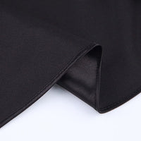 Satinschimmernder Damen Midirock in A-Linie mit hoher Taille – Liora