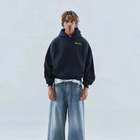 Kuscheliger Herbst-Kapuzenpullover mit Rückenprint – Love