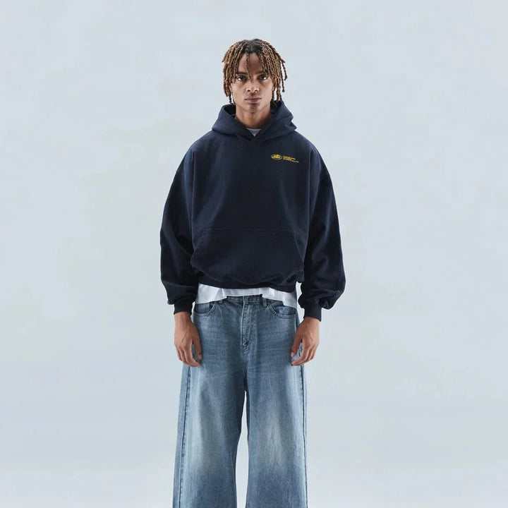 Kuscheliger Herbst-Kapuzenpullover mit Rückenprint – Love