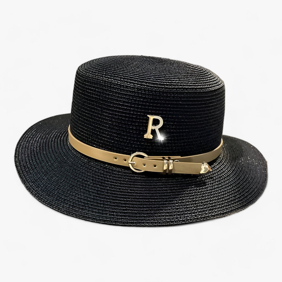 Damen Strohhut mit flacher Krone – Aurelle