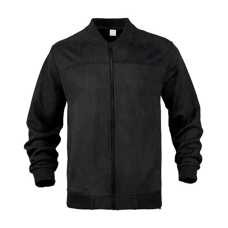 Leichte Herren Übergangsjacke im Wildleder-Look mit Stehkragen – Damian