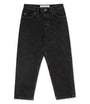 Schwarze Polar Big Boy Jeans, lockerer Schnitt, Denim, Herrenmode, Streetwear, Vintage-Look.