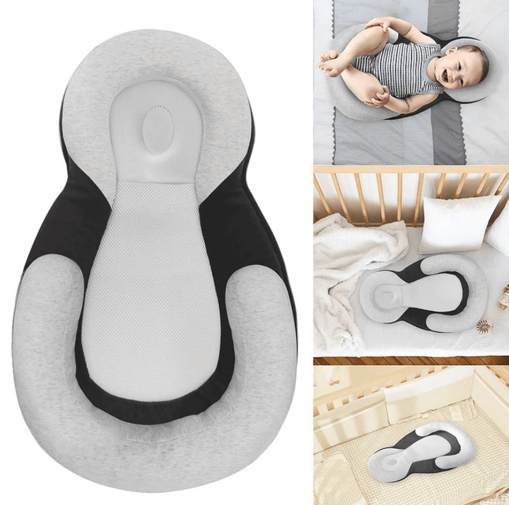 Ergonomisches tragbares Babybett mit Kopfstütze gegen Plattkopf – Schlafcocon