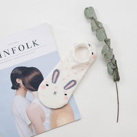 Sneakersocken mit Tiergesicht & Öhrchen – Baumwolle 35–40 (2+2 GRATIS)