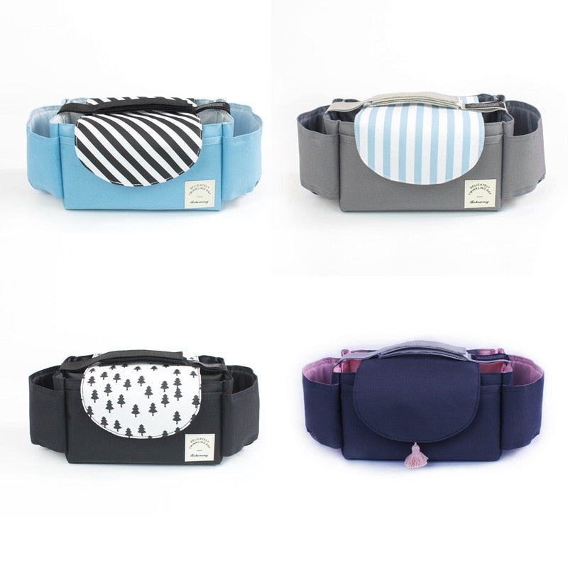 Praktische Kinderwagentasche mit variabler Fächeraufteilung – WindelOrganisator