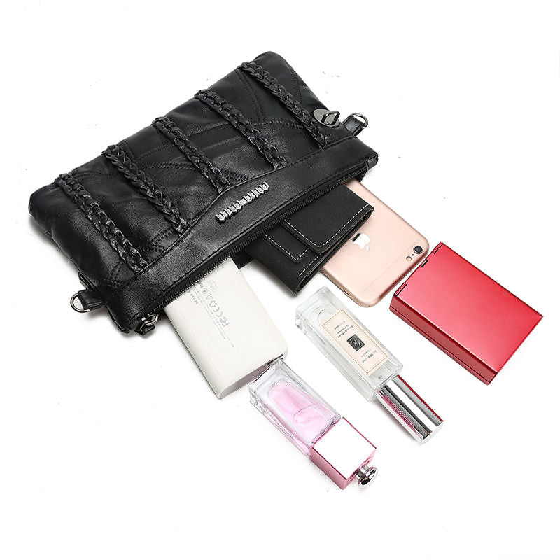 PU Leder Damen Crossbody Clutch mit geräumigem Innenraum