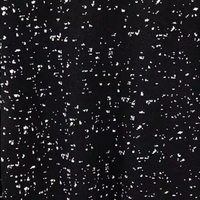 Schwarzer Stoff mit weißem Sprenkelmuster, Textil, modern, abstrakt, Hintergrunddesign.