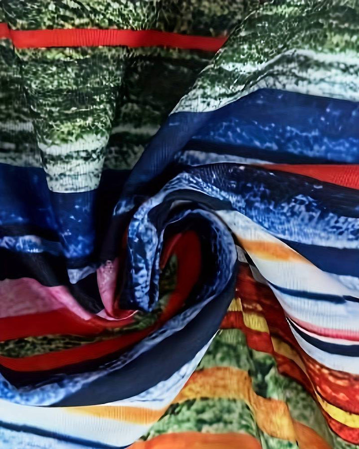 Gestreifte Damenbluse mit Knöpfen – Sofia