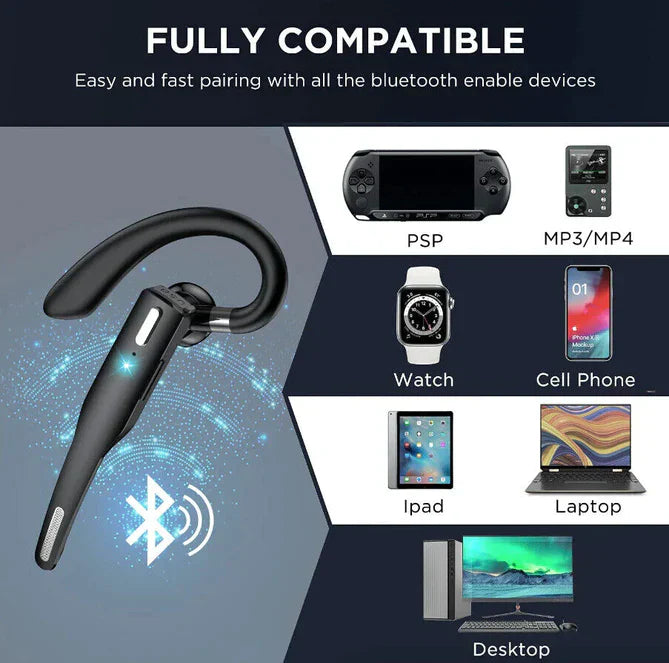 Drahtloses Bluetooth 5.1 Headset mit Dual Mic - RoadMic Pro