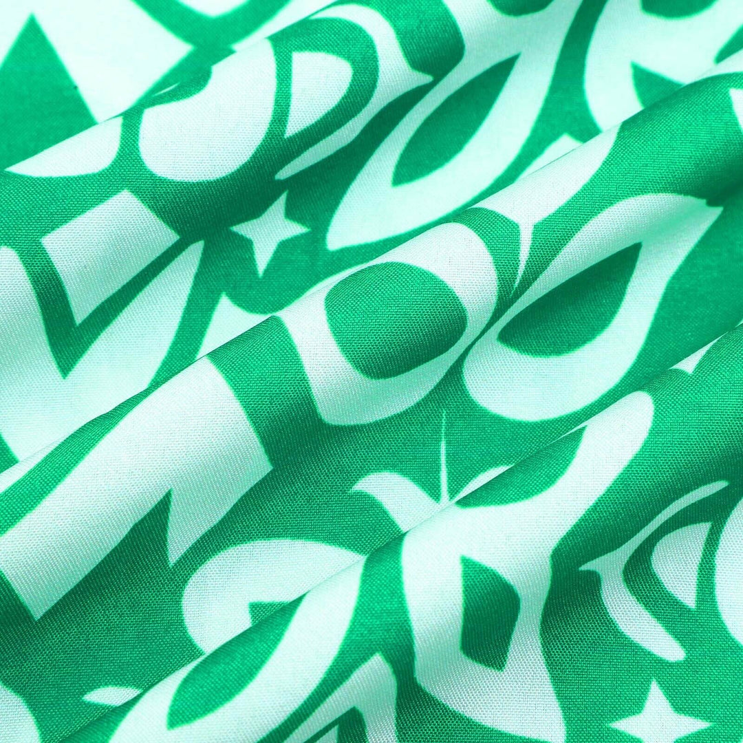 Lange Blumenkleid mit V-Ausschnitt – Liora