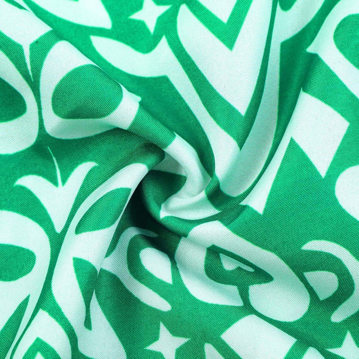 Lange Blumenkleid mit V-Ausschnitt – Liora