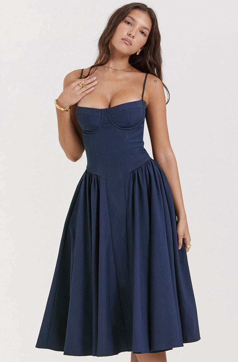 Sommerkleid mit Sweetheart-Ausschnitt – Elvira