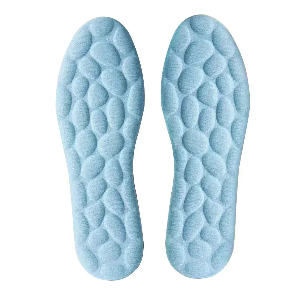 Selbsterwärmende Einlegesohlen, blau, Memory-Schaum, Winter, Massage, Thermo, Unisex.