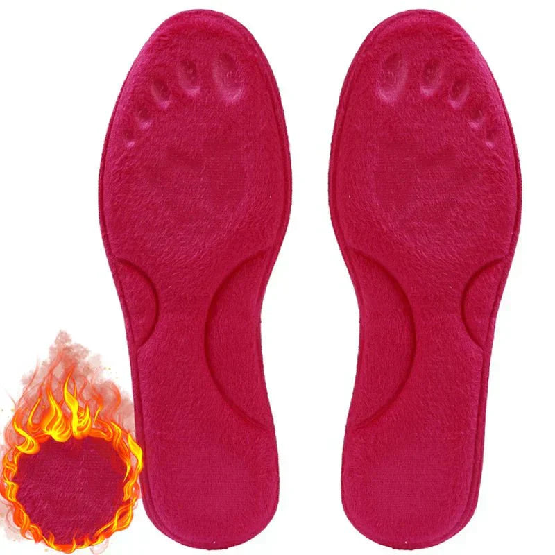 Selbsterwärmende Einlegesohlen, rot, Memory-Schaum, Winter, Fußmassage, Unisex, Sportschuhe.