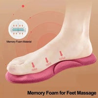 Memory Foam Einlegesohlen, selbstheizend, Fußmassage, rosa, Winterwärme, Unisex.