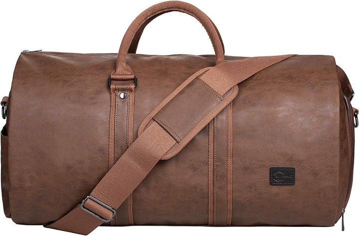 Konvertierbare PU-Leder-Kleidungs-Duffel – Handgepäck Weekender Reisetasche
