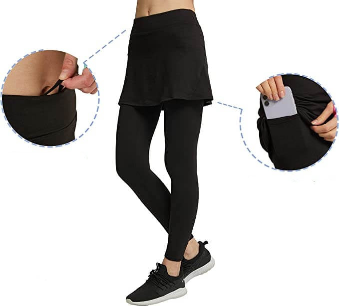 Herbstliche Rock-Leggings mit praktischen Seitentaschen – Mireille