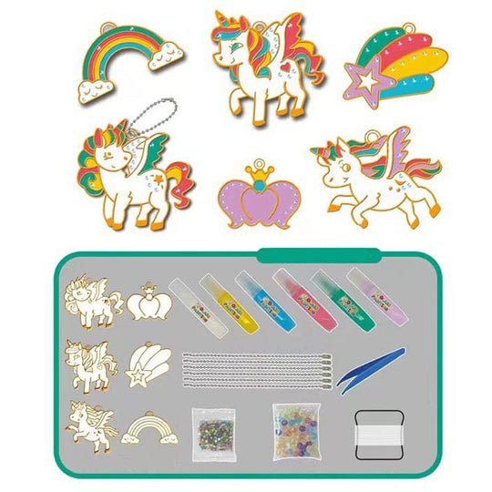 Kreatives Bastelset für Kinder – Funkelnde Anhänger selbst gestalten