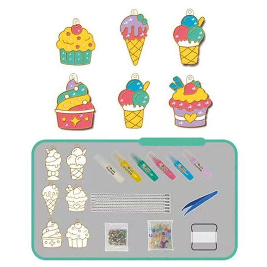 Kreatives Bastelset für Kinder – Funkelnde Anhänger selbst gestalten