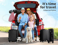 Kompakter Handgepäck-Trolley mit harter Schale und 360°-Drehrollen – Schwarz