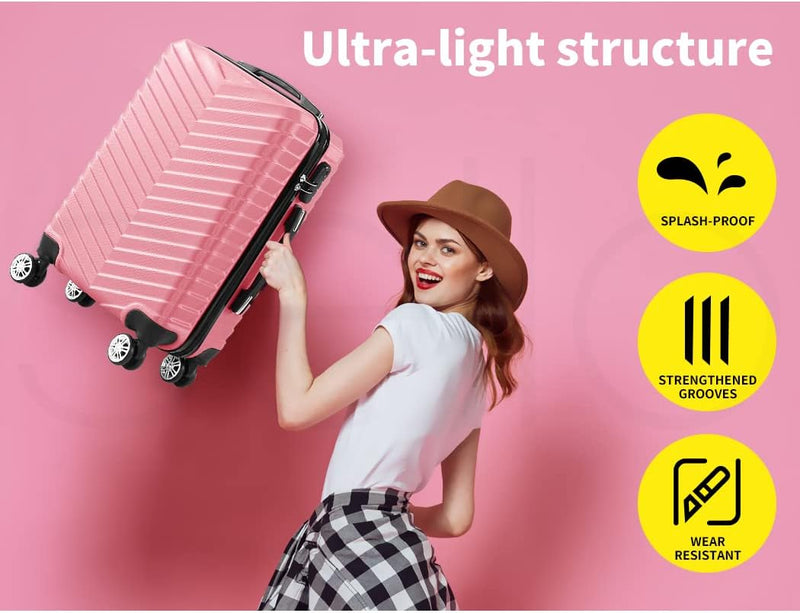 Hartschalen-Handgepäckkoffer mit Schloss & Spinner-Rollen – Rosemont