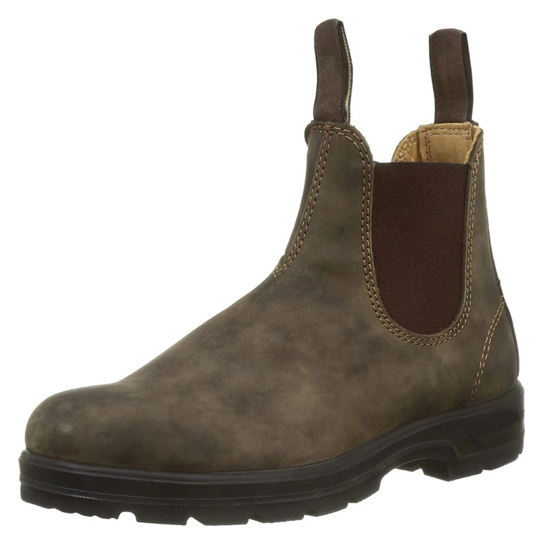Braune Chelsea-Boots aus Leder, rutschfeste Sohle, Herren-Winterstiefel, robust und stilvoll.