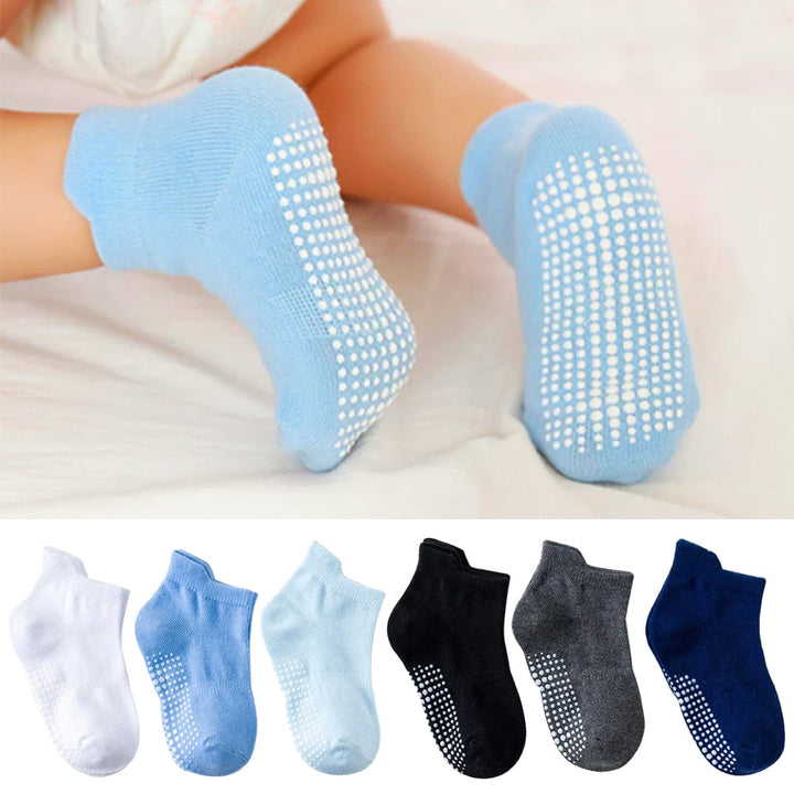 6 Paar Anti-Rutsch Babysocken – Finn