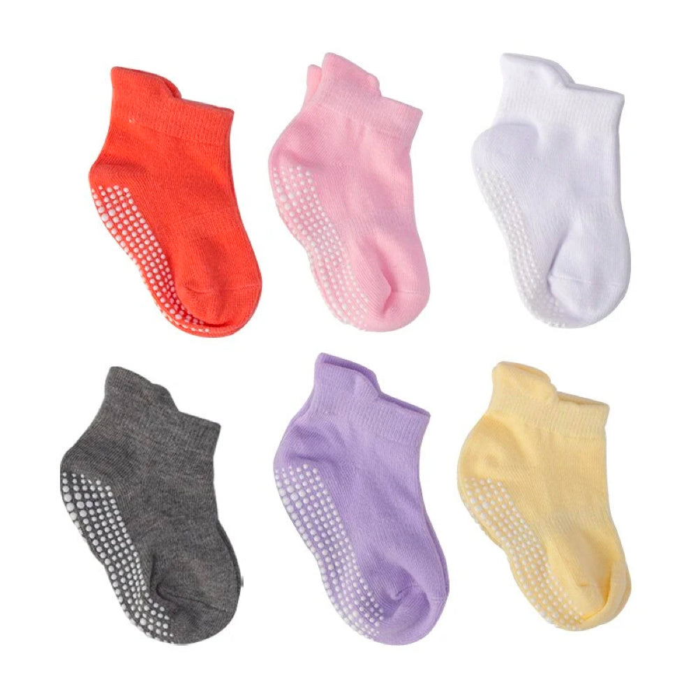 6 Paar Anti-Rutsch Babysocken – Finn