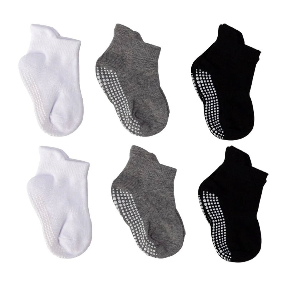 6 Paar Anti-Rutsch Babysocken – Finn