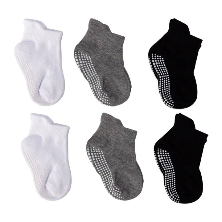 6 Paar Anti-Rutsch Babysocken – Finn