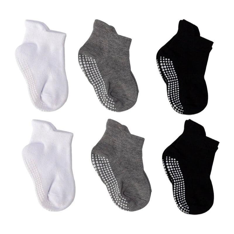 6 Paar Anti-Rutsch Babysocken – Finn