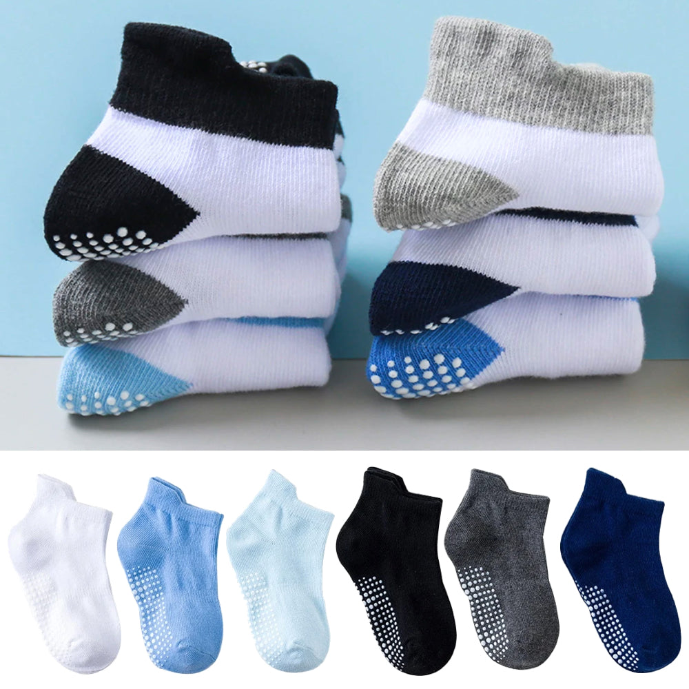6 Paar Anti-Rutsch Babysocken – Finn