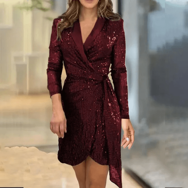 Herbstlicher Schicker Blazer-Dress für die moderne Frau - Élise