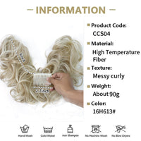 Messy Clip-in Bun mit Seitenclip – Elina