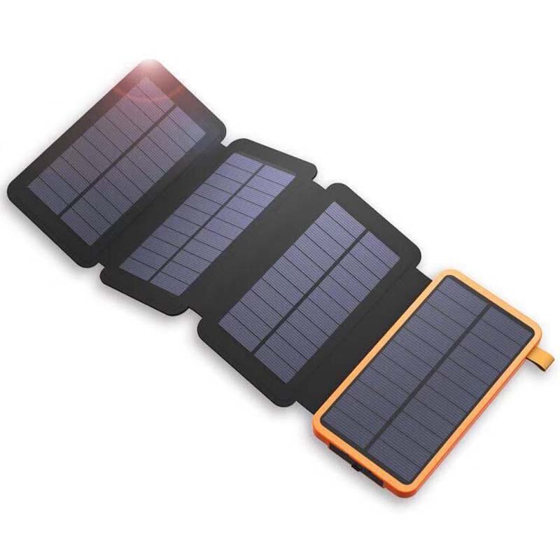 Solar-Powerbank mit 4 Panels und 3 USB-Ausgängen – SunCore