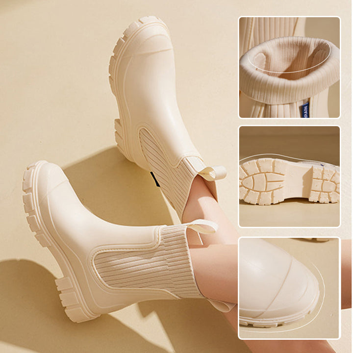 Damen Regenstiefel wasserdicht mit dicker Profilsohle – Arvella