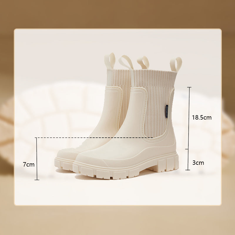 Damen Regenstiefel wasserdicht mit dicker Profilsohle – Arvella
