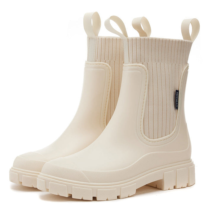 Damen Regenstiefel wasserdicht mit dicker Profilsohle – Arvella