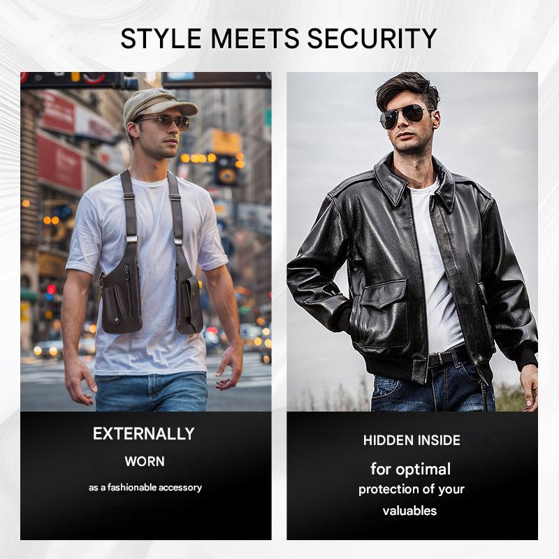 Diebstahlsichere Herren Umhängetasche – ShadowCarry Pro