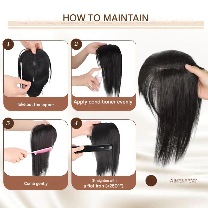 Clip-in Haarteil mit Ponys – Livia