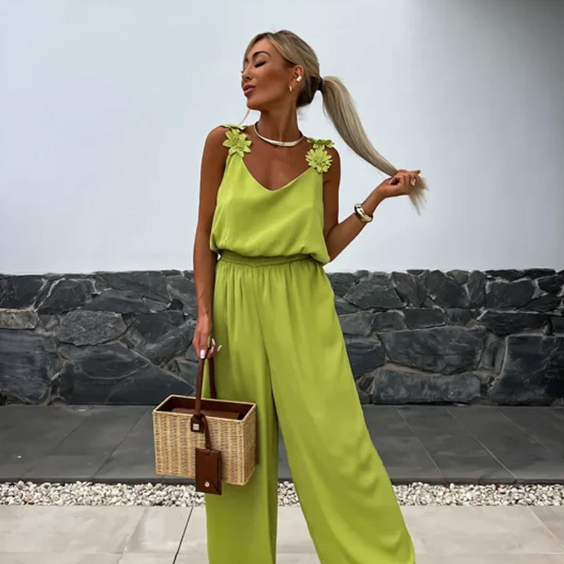 Luftige Sommer-Jumpsuit mit Weiten Beinen – Jasmin