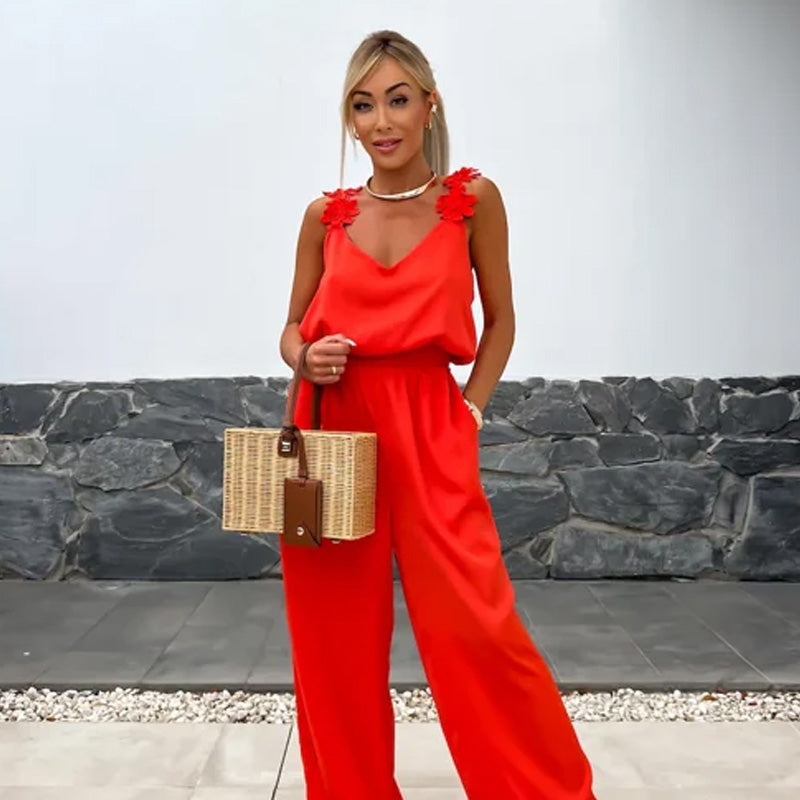 Luftige Sommer-Jumpsuit mit Weiten Beinen – Jasmin