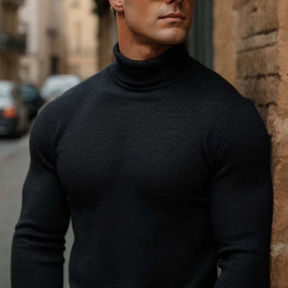 Weicher & Bequemer Herren Rollkragenpullover aus Baumwolle – Jonas